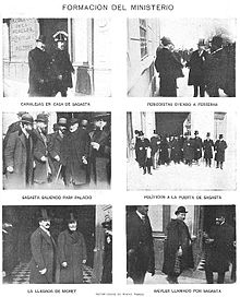 Formation of the Sagasta government of 1901. Formacion del ministerio, Sagasta, 1901.jpg