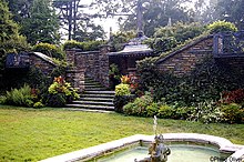 The Fountain Terrace at Dumbarton Oaks in Washington, D.C., designed by landscape architect Beatrix Farrand in 1921, was opened to the public in 1939. Fountainterrace2b.jpg