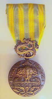 French Indochina medal law of 1 August 1953