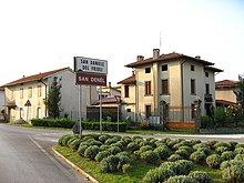 Cartello in prossimità della Strada Regionale 463