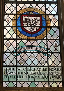 Commemorative Window in the Chapter House of Westminster Abbey, London