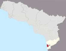 Location of Gagida in Abkhazia. Gagida.svg