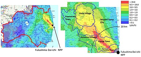 Mapas de taxa de dose de raios gama da Prefeitura de Fukushima.jpg