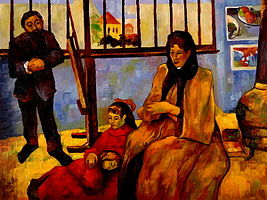 1889. Gauguin. Schuffenegger family