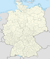 Map of Germany with states, districts and municipalities