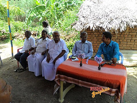 Members of the Tamil Jain community at the Gingee Jain temple, Gingee, Villupuram district, Tamil Nadu, India.