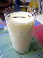 Un bicchiere di latte