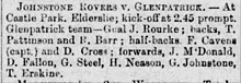 Glenpatrick side for a friendly with Johnstone Rovers, Paisley Daily Express, 1 December 1882 Glenpatrick side for a friendly with Johnstone Rovers, Paisley Daily Express, 1 December 1882.jpg