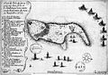 Image 29« Plan de l'isle de Gorée avec ses deux forts et le combat que nous avons rendu le premier du mois de novembre 1677 » (from History of Senegal)