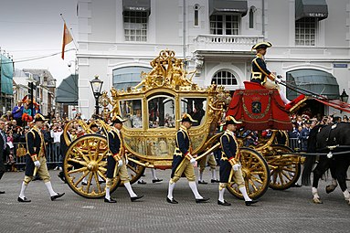 The Golden Coach (Netherlands) is a coach owned and used by the Dutch royal family.