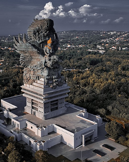 Statue of Vishnu riding Garuda in Garuda Wisnu Kencana, Bali, Indonesia