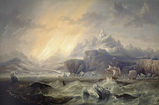 Ross expedition in the Antarctic, 1847, by John Carmichael