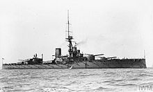 Orion at anchor before 1915 HMS Orion Q 74882.jpg