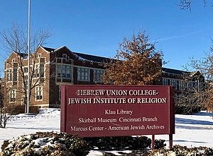 In 1972, the first denominational ordination took place at Hebrew Union College (Ohio) HUC-JIR (OH).jpg