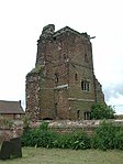 Tower and attached Walls at Hamstall Hall Hamstall Ridware (Staffs) Ruins of the Hall - geograph.org.uk - 69756.jpg