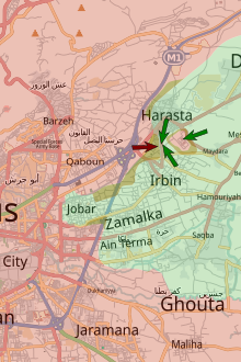 Map of the battle Harasta Offensive.svg