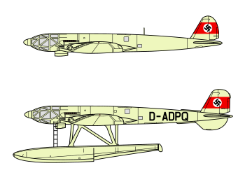 quizz avions - Page 37 350px-Heinkel_He_119_profiles.svg