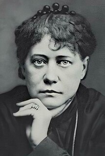 Helena Petrovna Blavatsky was a controversial Russian occultist, philosopher, and author who co-founded the Theosophical Society in 1875. She gained an international following as the leading theoretician of Theosophy, the esoteric movement that the society promoted.