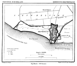 Hellevoetsluis in 1866.