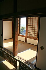 An interior room with Tatami mats