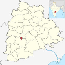 Hyderabad in Telangana (India).svg