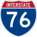 Interstate 76 marker