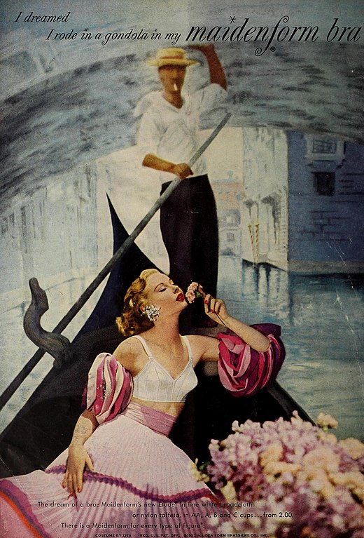 File:I dreamed I rode in a gondola in my maidenform bra, 1953.jpg -  Wikimedia Commons