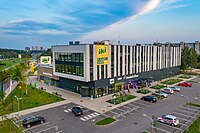 Iki is second largest supermarket chain in Lithuania Iki hq by Augustas Didzgalvis.jpg