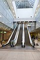 International Airport railway station Escalator to airport 2017.jpg