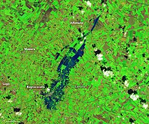 May 11 (3): Satellite image on May 4, 2023 after flooding in Italy