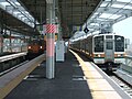 高架化された伊勢崎駅 （2010年7月31日）