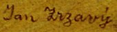 signature de Jan Zrzavý