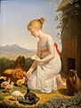 Young Girl Feeding Her Chickens, circa 1802 (Napoleonmuseum, Arenenberg Castle)