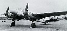 A Ju 88G-6 (often misdesignated "G-7c" in books) with a Berlin radar's nonmetallic radome on the nose. Ju88-berlin.jpg