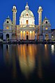 * Nomination Karlskirche in Vienna, Austria --Martin Falbisoner 19:26, 20 September 2016 (UTC) * Promotion A very good image considering the difficult light conditions. --Peulle 19:42, 20 September 2016 (UTC)