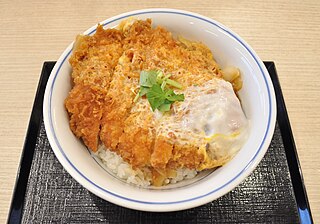 <span class="mw-page-title-main">Katsudon</span> Japanese rice meal