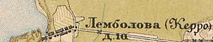 План деревни Керро. 1885 год