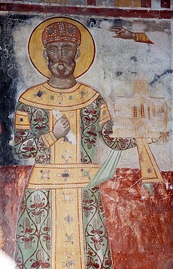 King David IV the Builder. Gelati fresco.jpg