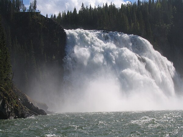 Kinuseo Falls in the Monkman Provincial Park