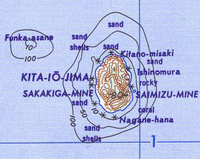 Kaart van Kita Iwo Jima