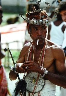 Man wearing a Kaibauk in Ermera, East Timor Klein-g20-V1 Ermera.jpg