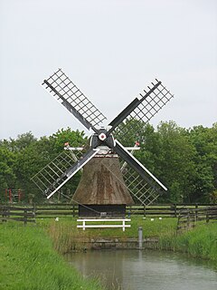 De Kleine Molen, Stiens Mill in Stiens, Netherlands