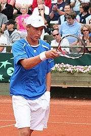 Henri Kontinen Davis Cupissa heinäkuussa 2008.