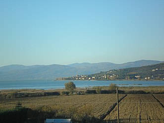 The lake seen from Montebuono di Magione