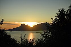 Landegode sett frå Rønvikfjellet i Bodø.