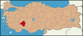 Latrans-Turkey location Isparta.svg