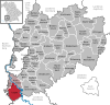 Location of the Legau market in the Unterallgäu district