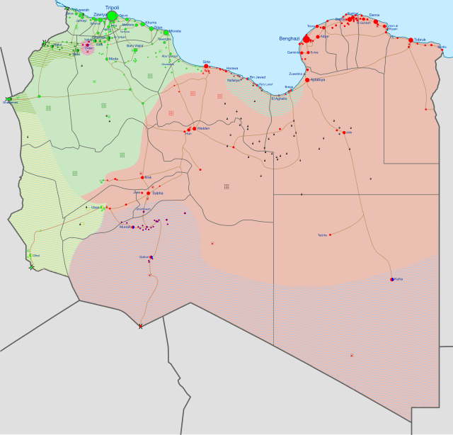 Localização de Líbia