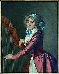 Portrait d'une jeune harpiste
