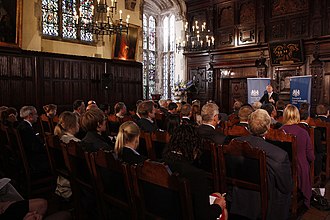 Interior of the medieval hall of Lincoln's Inn Lincoln's Inn (4992962920).jpg